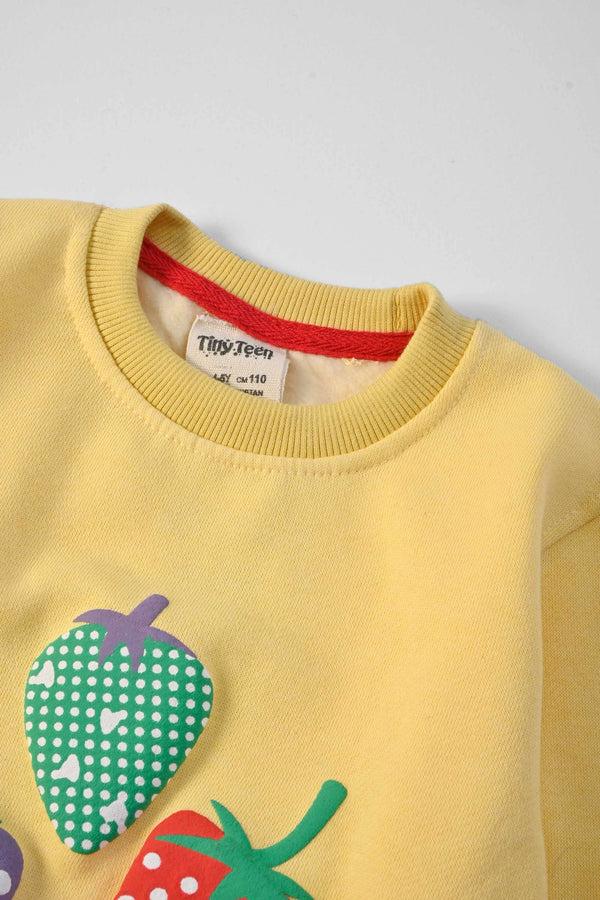 Elo Tiny Teen Kid's Friends Printed Fleece Minor Fault Sweat Shirt Black