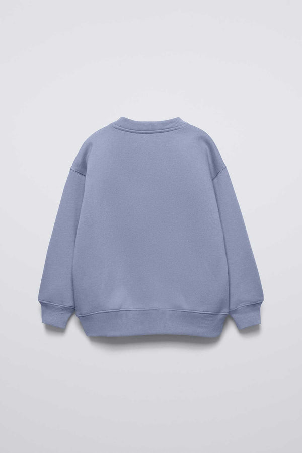 Elo Tiny Teen Kid's Score Applique Fleece Sweat Shirt Powder Blue