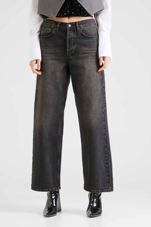 Elo TS Women's Ember Low Rise Wide Leg Denim Charcoal