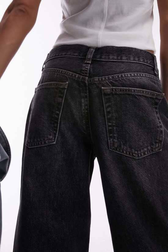 Elo TS Women's Ember Low Rise Wide Leg Denim Charcoal