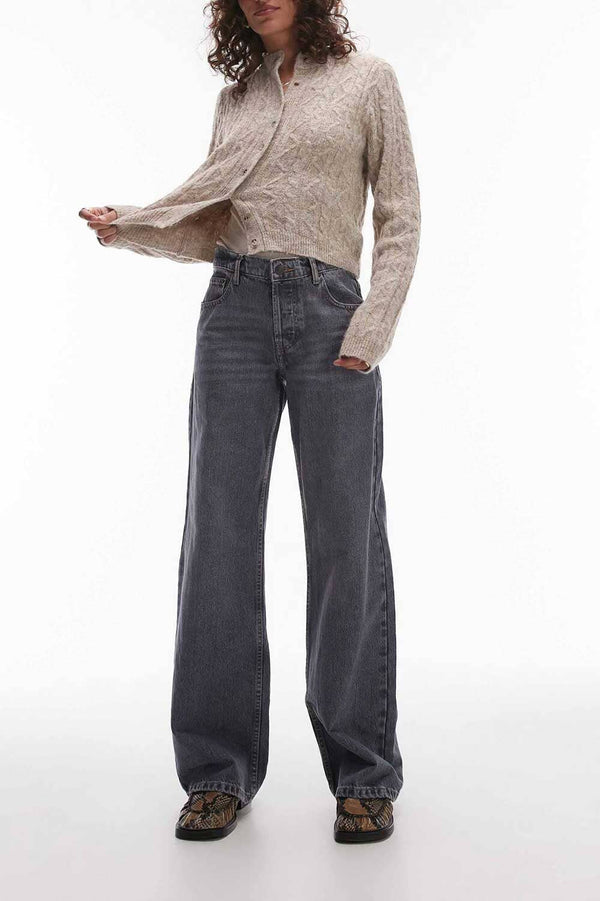 elo TS Women's Ember Low Rise Wide Leg Denim Charcoal