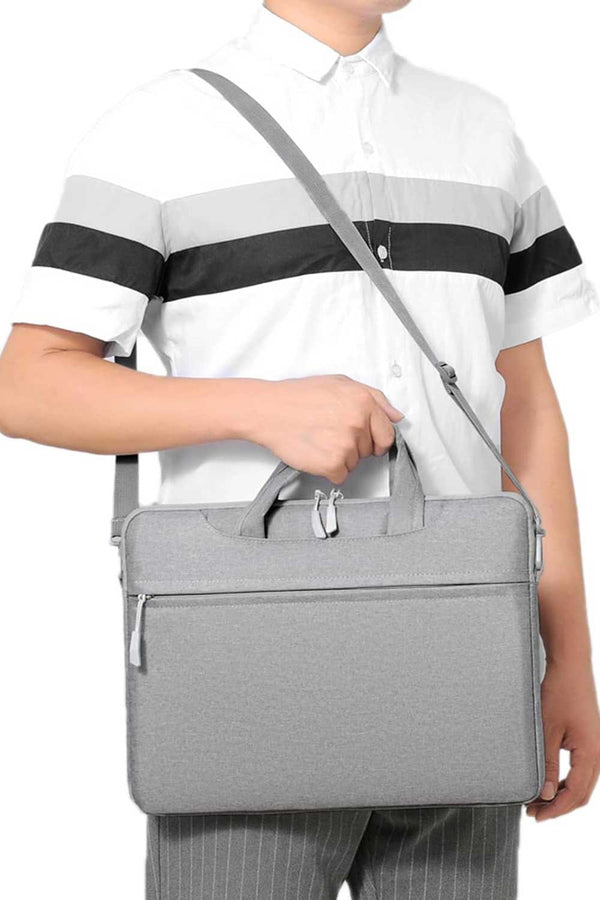 Elo Unisex Detachable Strap Laptop Sleeve Bag Charcoal