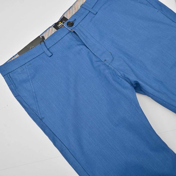 Elo Urban Look Men's Classic Slim Fit Chino Pants Blue