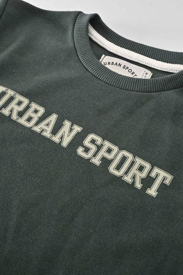 Elo Urban Sports Boy's Printed Superior Sweat Shirt Jeans Marl