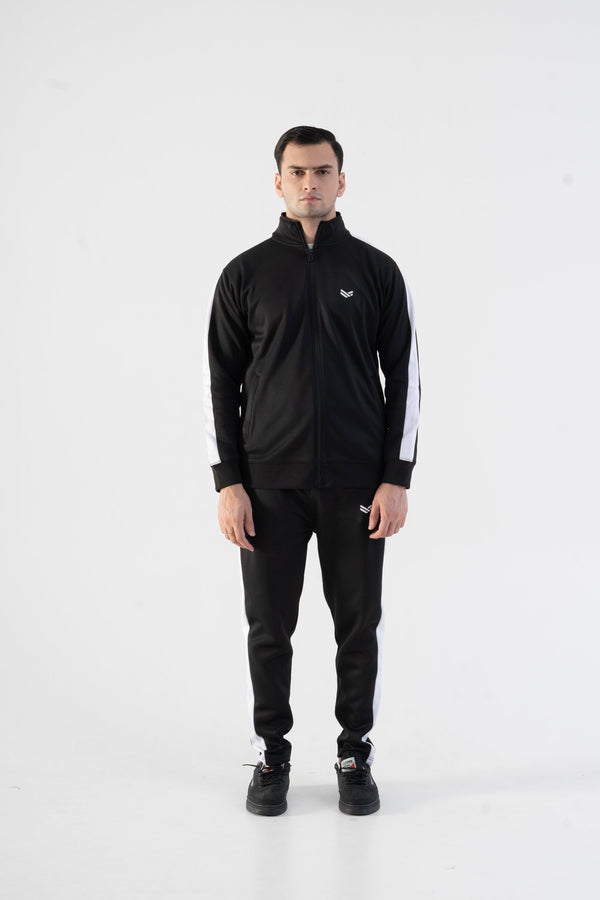 Elo Urban Vogue Men's Contrast Panel Tracksuit Black