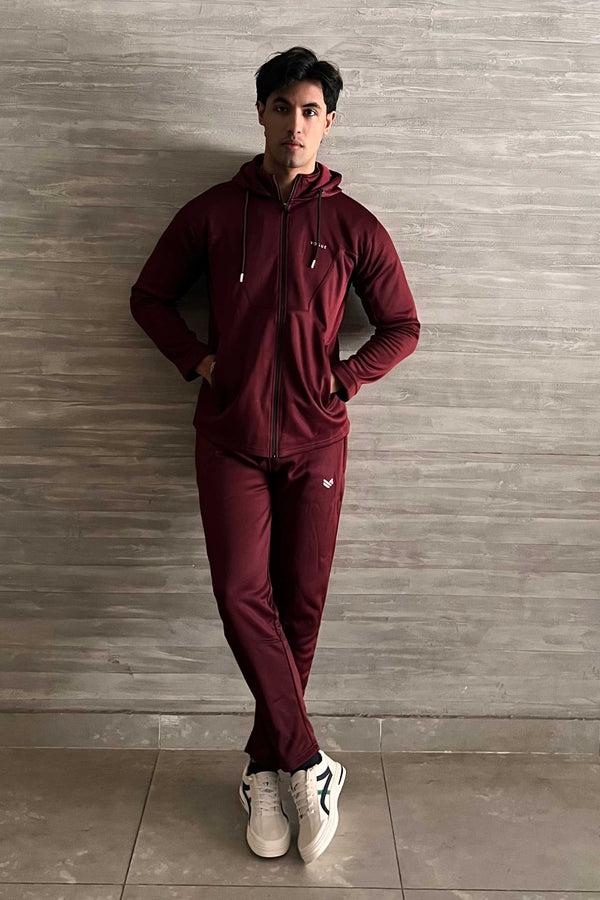 Elo Urban Vogue Men's Pasay Fleece Tracksuit Maroon