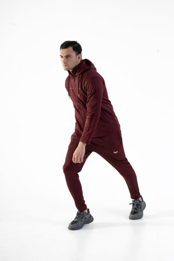 Elo Urban Vogue Men's Pasay Fleece Tracksuit Maroon