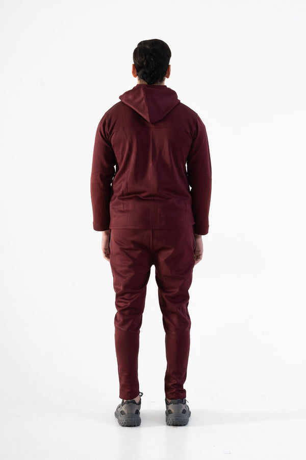 Elo Urban Vogue Men's Pasay Fleece Tracksuit Maroon