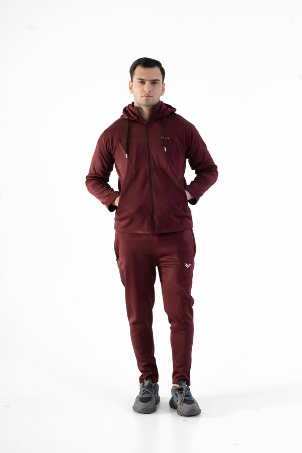 elo Urban Vogue Men's Pasay Fleece Tracksuit Maroon