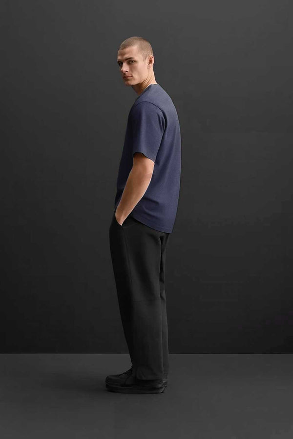 elo Usquared Men's Drop Shoulder Oversized Tee Shirt Black