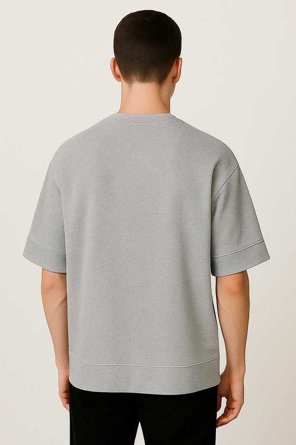 Elo USQUARED Men's Drop Shoulder Oversized Tee Shirt Heather Grey
