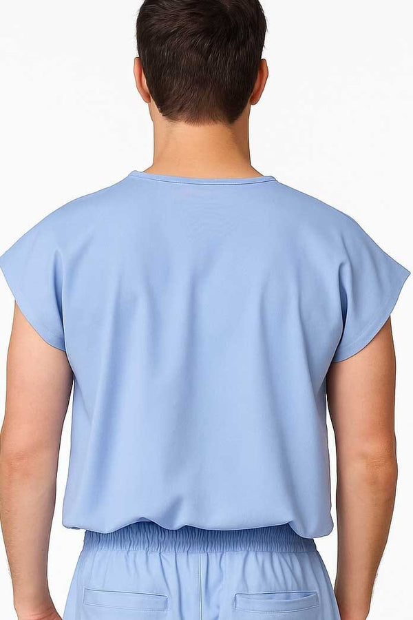 Elo USQUARED Men's Four-Way Stretch Activewear Twin Set Sky