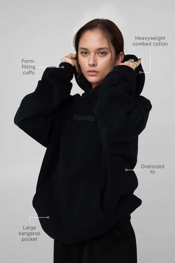 Elo USQUARED Signature Fit Oversized Hoodie Heather Grey