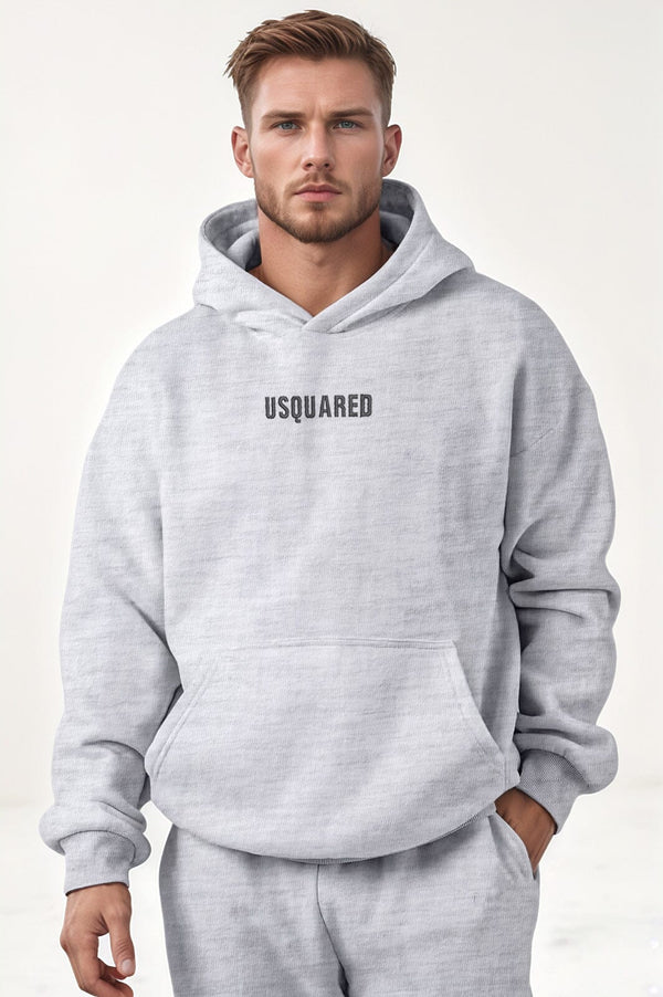 elo USQUARED Signature Fit Oversized Hoodie Heather Grey