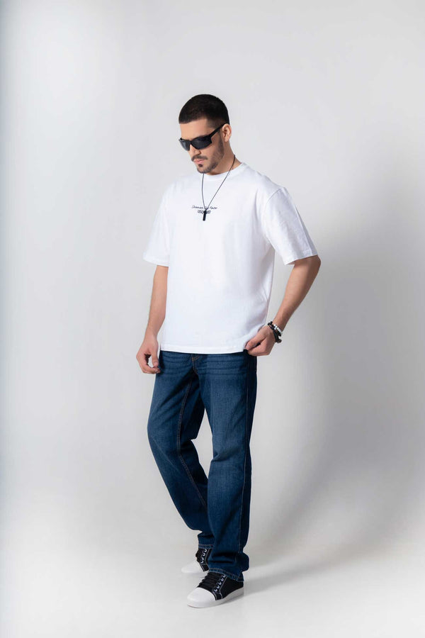 Elo USQUARED Unisex Dreamers Drop Shoulder Oversized Tee Shirt Black