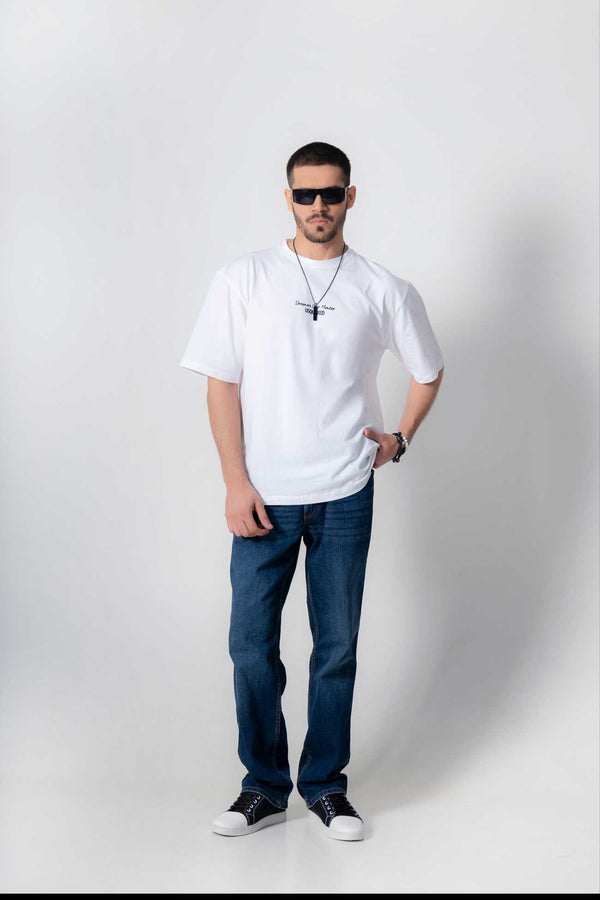 Elo USQUARED Unisex Dreamers Drop Shoulder Oversized Tee Shirt Black