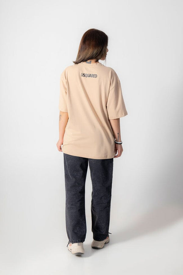 Elo USQUARED Unisex Unstopable Drop Shoulder Oversized Tee Shirt Black