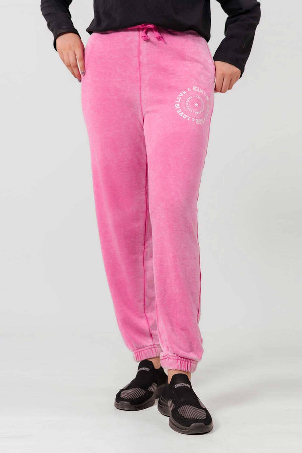 elo Vanillastar Women's Love & Kindness Terry Jogger Pants Pink