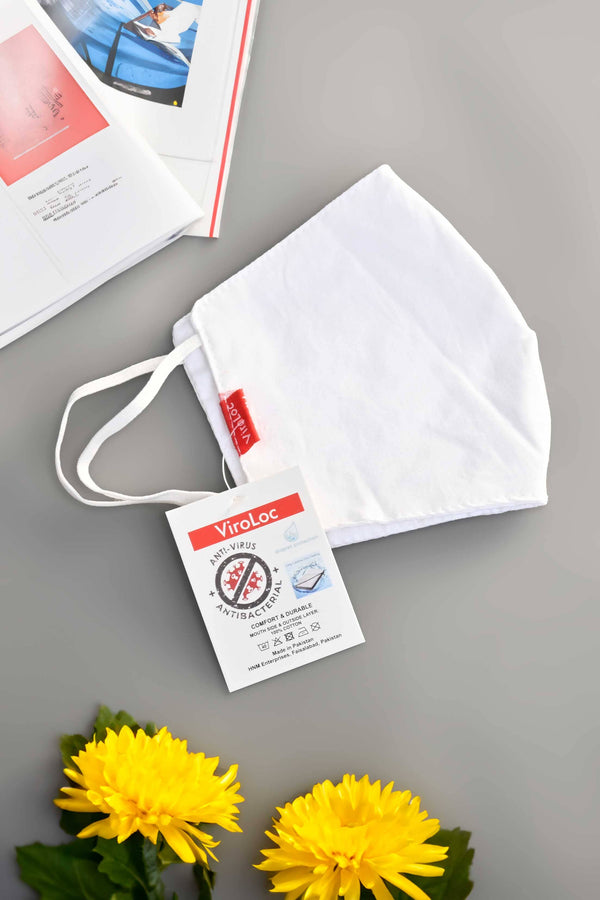 Elo ViroLoc 3 Layer 3D Anti-Virus Textile Mask White