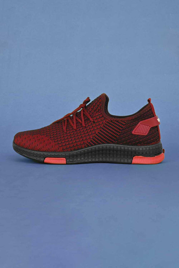 elo Walk Men's Stavelot WS Printed Jogger Shoes Red
