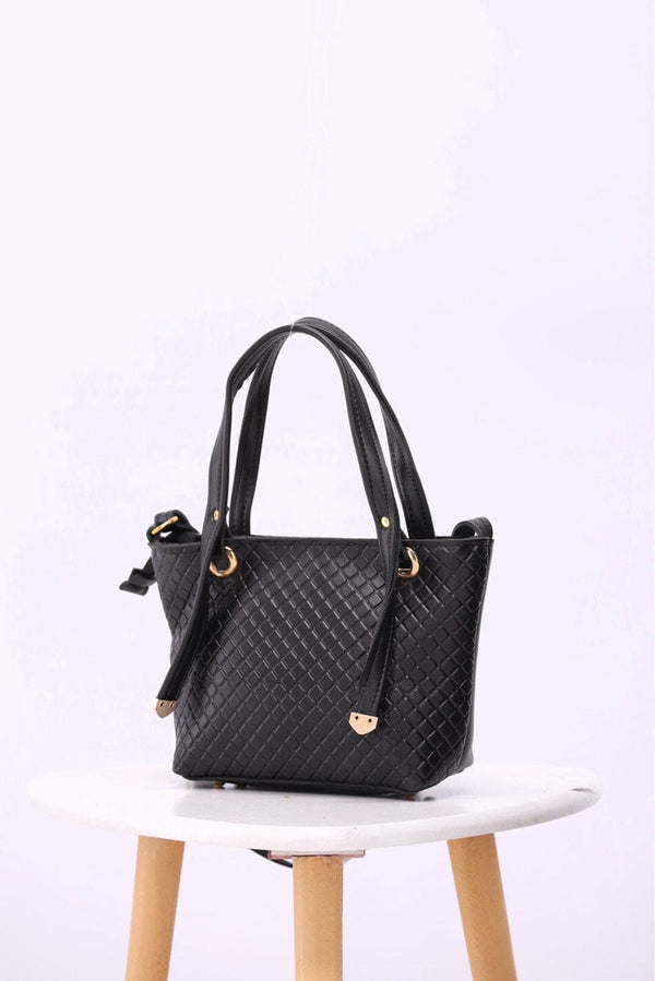 Elo Women's Criss-Cross Pattern Shoulder Bag Mustard