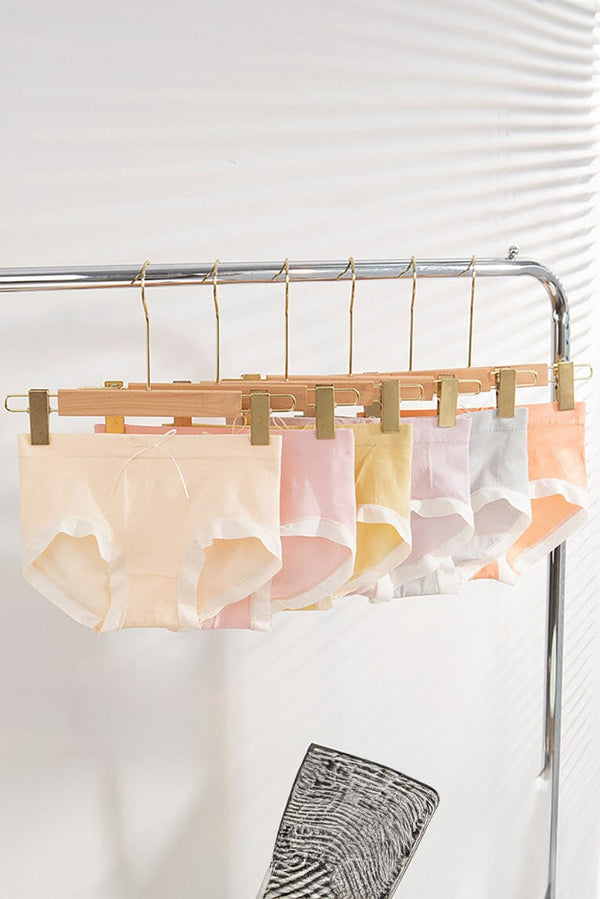 Elo Women's Elastic Waist Double Tone Spandex Underwear Hipster Panty Lime Yellow