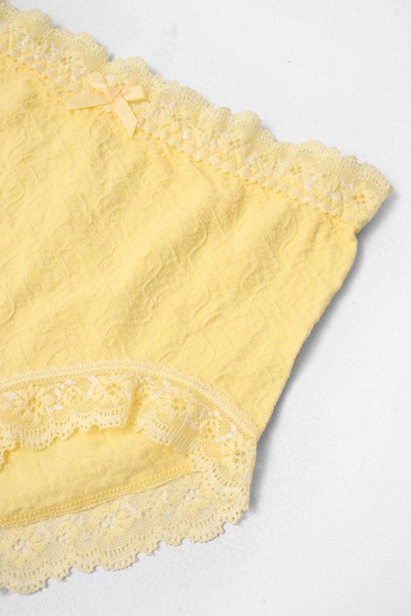 Elo Women's Floral Lace High-Waist Panty Light Olive