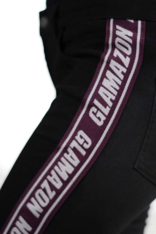 Elo Women's Glamazon Side Panel Skinny Fit Denim Black