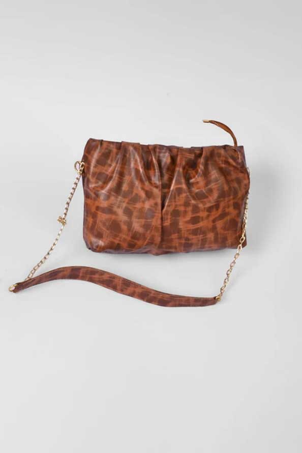 elo Women's Gustavo Synthetic Leather Shoulder Bag Chocolate Brown