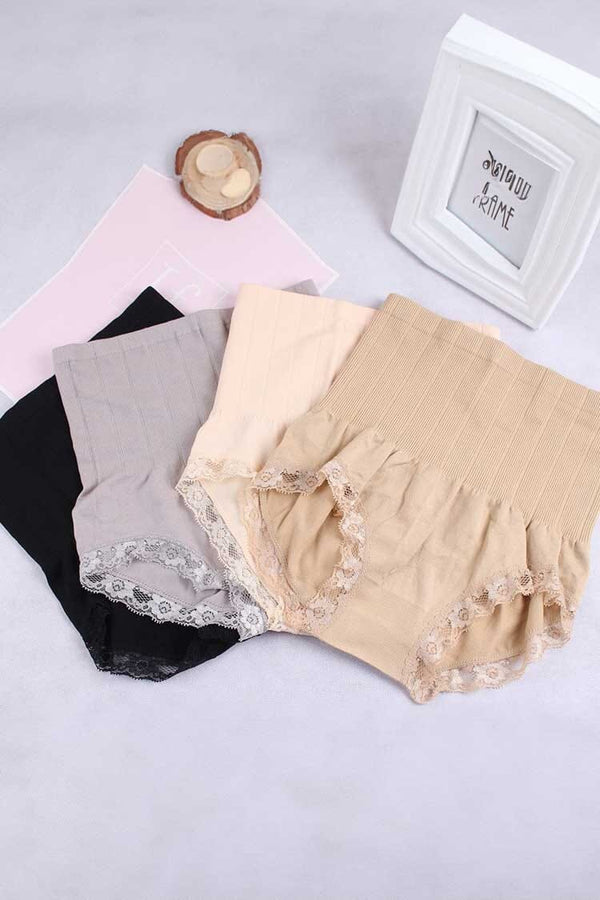 Elo Women's High Waist Tummy Control Underwear Peach