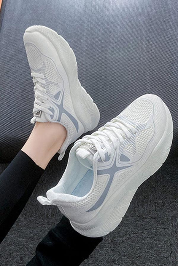 elo Women's Lightweight Mesh Upper Sneakers Off White