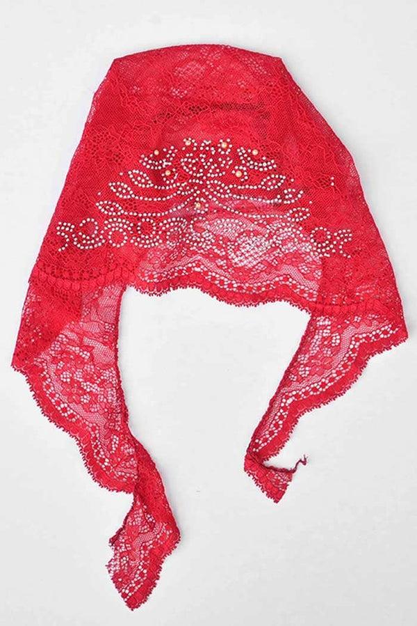 elo Women's Nessebar Fancy Net Design Under Scarf Hijab Cap Coral