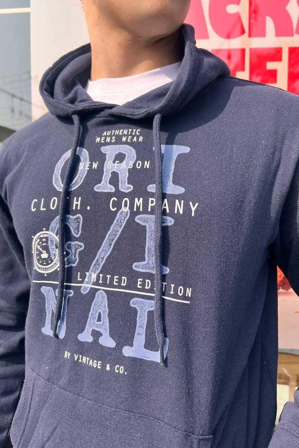 Elo X-M Men's Original Printed Pullover Hoodie Navy