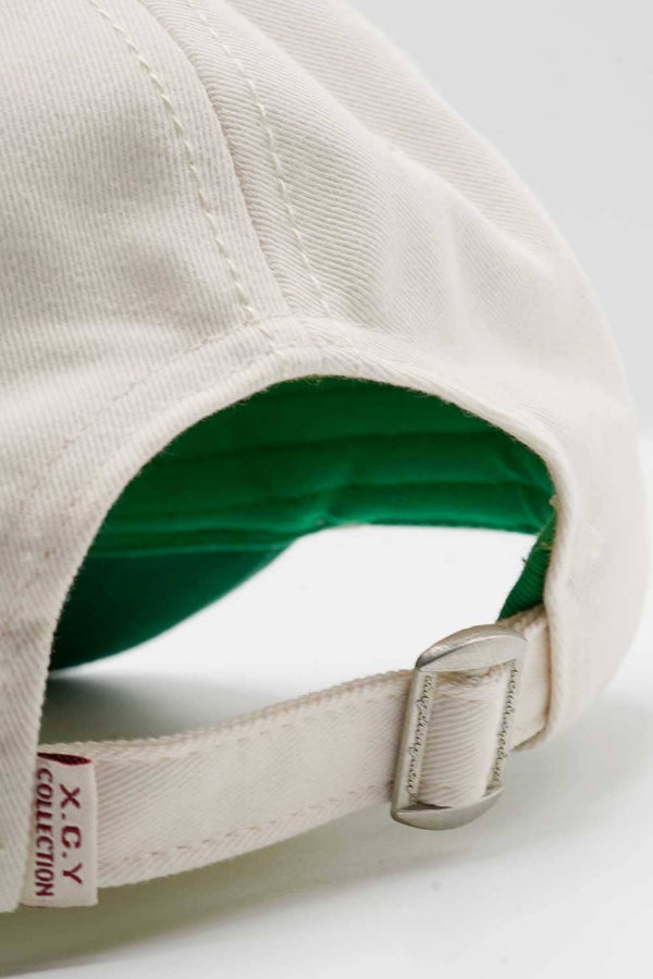 Elo XYC Men's Newfangled Embroidered P-Cap Off White & Green