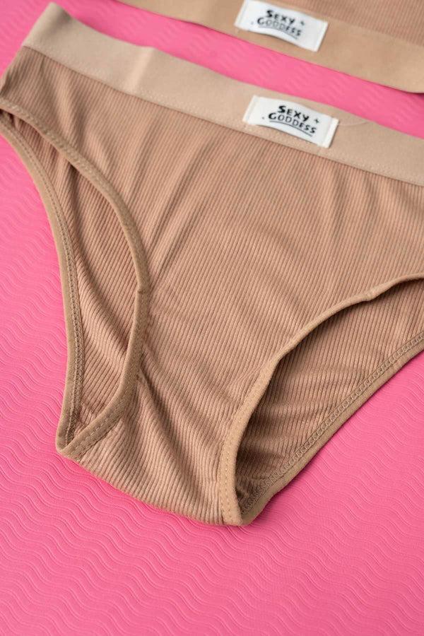 Elo Yeyuan Women's Padded Sports Bra & Panty Set Black