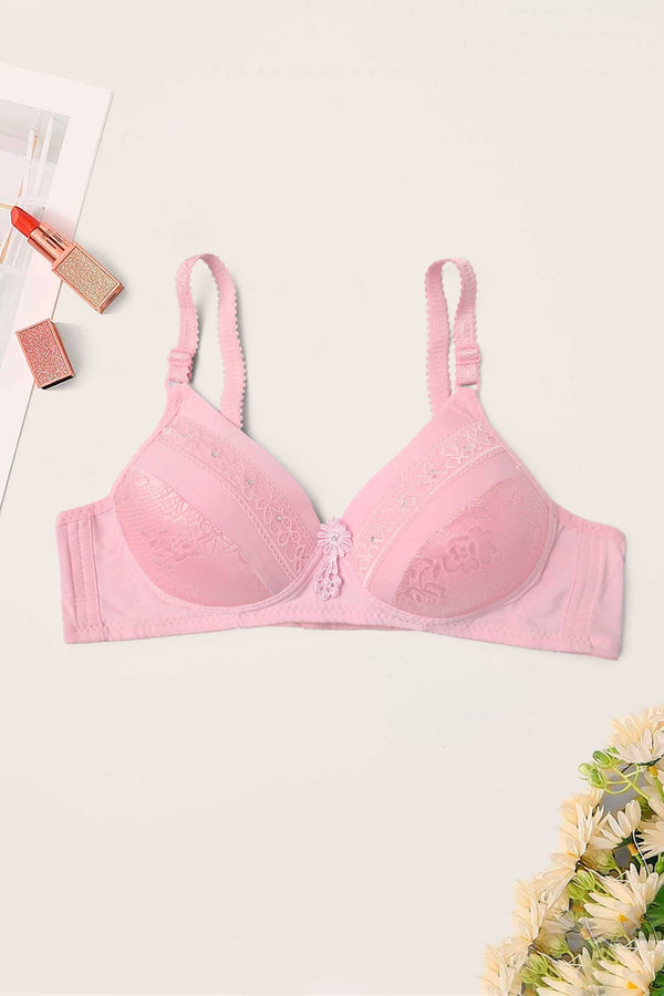 Elo Yieshan Women's Classic Foam Padded Bra Powder Pink