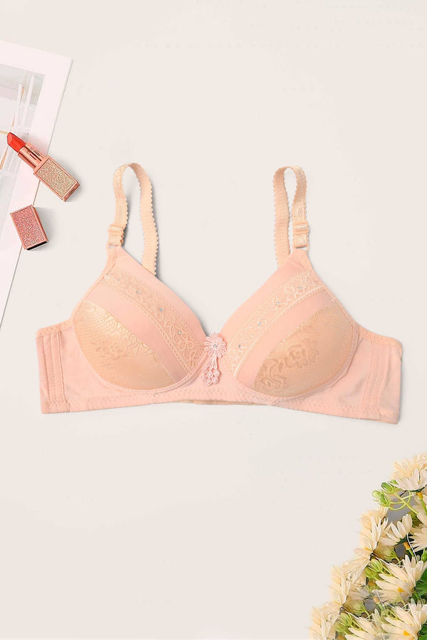 Elo Yieshan Women's Classic Foam Padded Bra Powder Pink