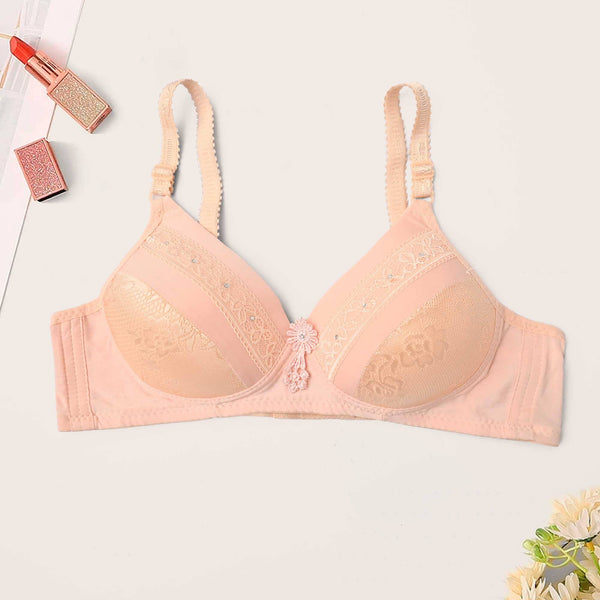 elo Yieshan Women's Classic Foam Padded Bra Powder Pink