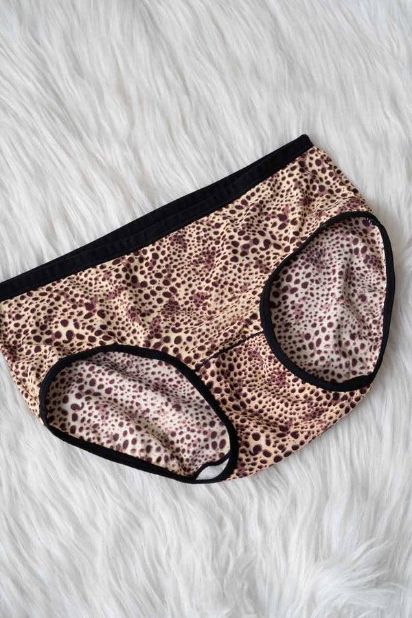 Elo Yifangdie Women's Leak Protection Panties Brown