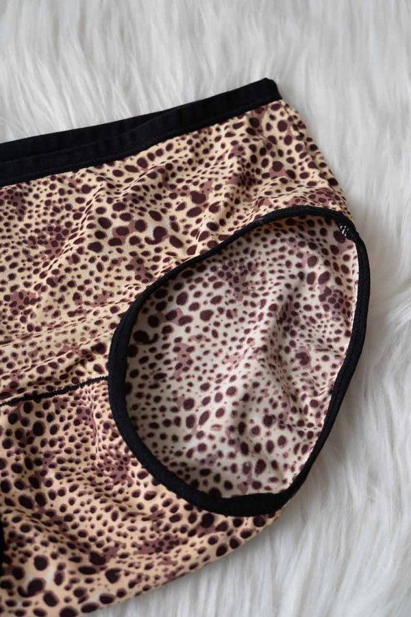 Elo Yifangdie Women's Leak Protection Panties Brown