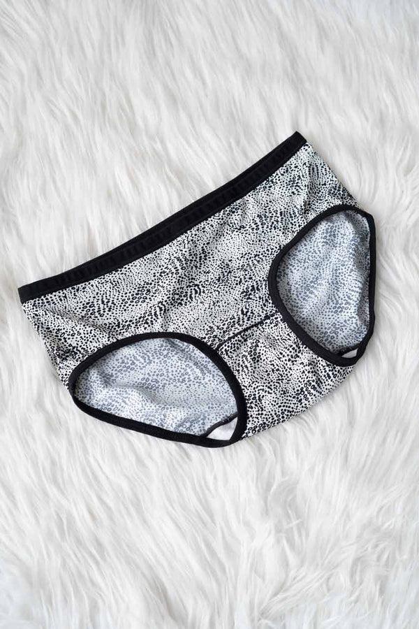 Elo Yifangdie Women's Leak Protection Premium Panties Black & White