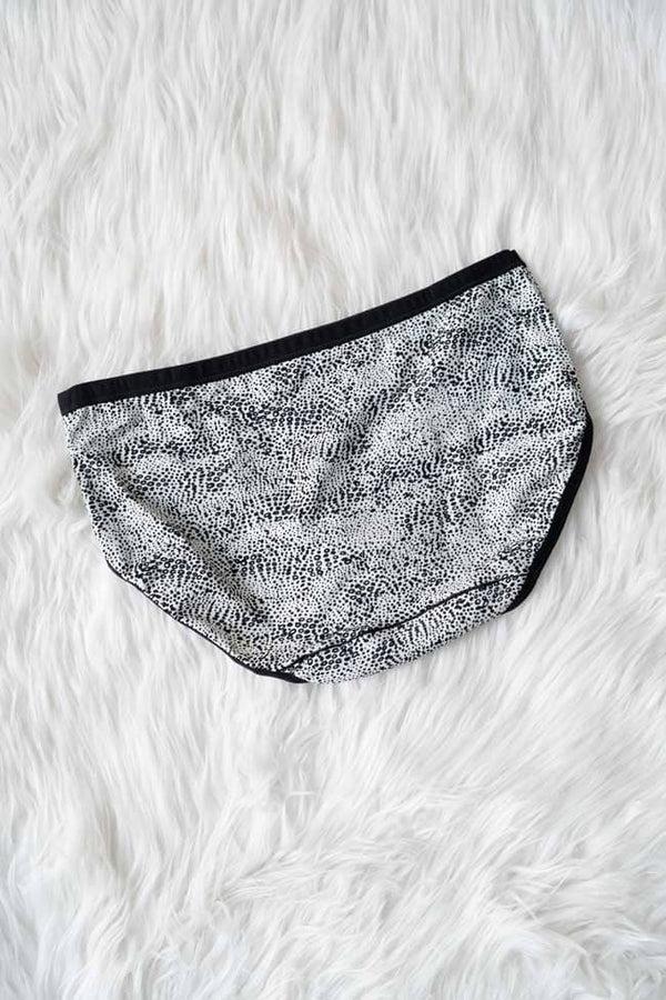 Elo Yifangdie Women's Leak Protection Premium Panties Black & White