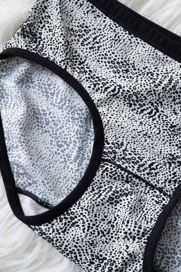 Elo Yifangdie Women's Leak Protection Premium Panties Black & White