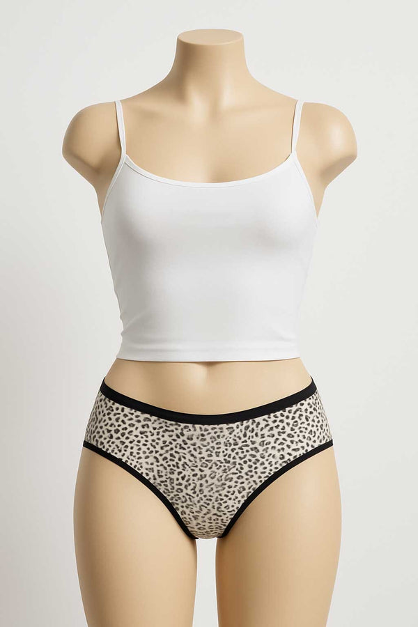 Elo Yifangdie Women's Printed Leak Protection Panties White