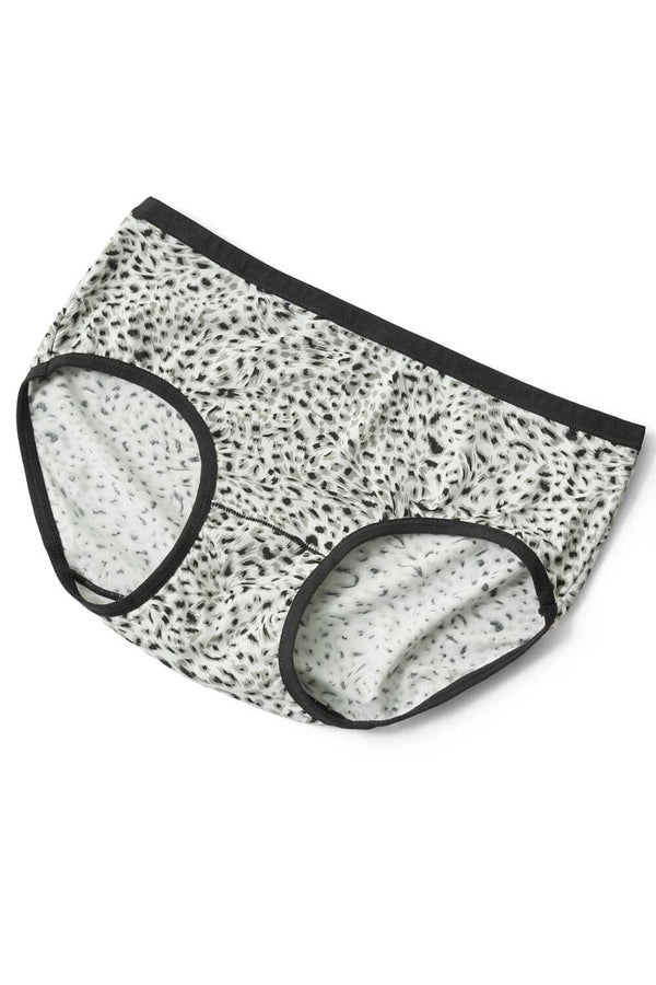 Elo Yifangdie Women's Printed Leak Protection Panties White