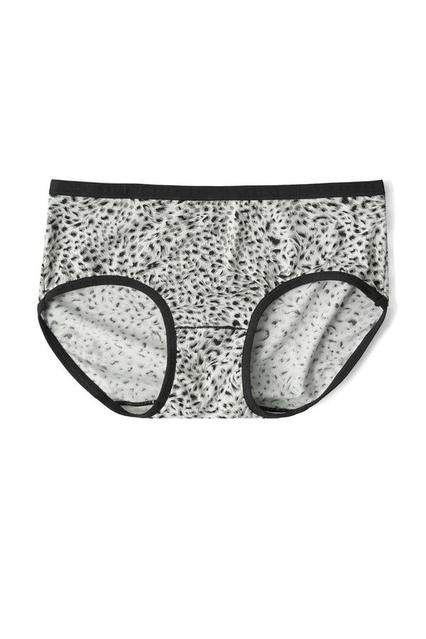 elo Yifangdie Women's Printed Leak Protection Panties White