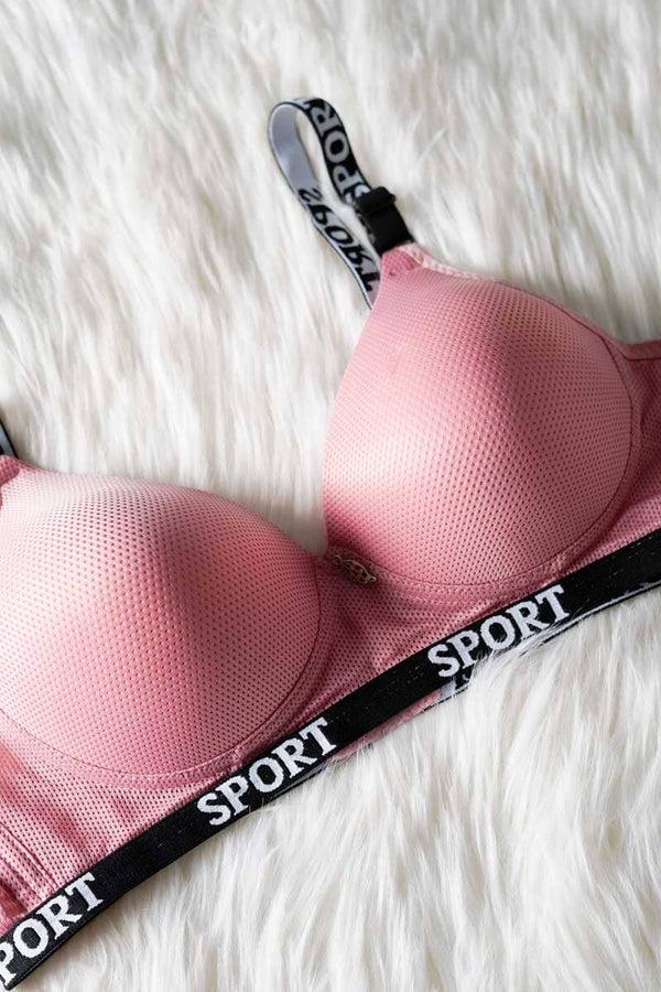 Elo Yimafen Women's Textured Push Up Padded Bra Navy