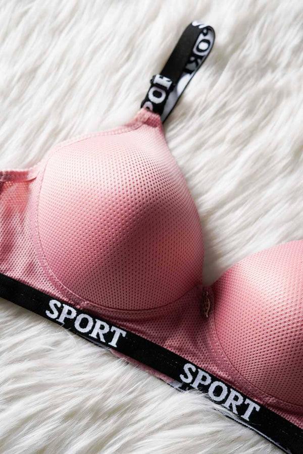 Elo Yimafen Women's Textured Push Up Padded Bra Navy