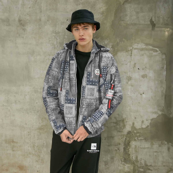 elo YSSK Homme Men's AH Long Sleeve Hooded Zipper Jacket Navy