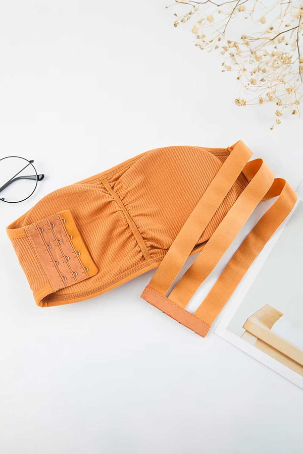 Elo Yufangshi Women's Removable Padded Strapless Bra Red